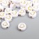 A set of beads for creativity plastic "Golden heart in the circle" White 20 g 0.3x0.7x0.7 cm