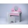 Set of children's furniture "Toilet table and Sitstep chair", pink color