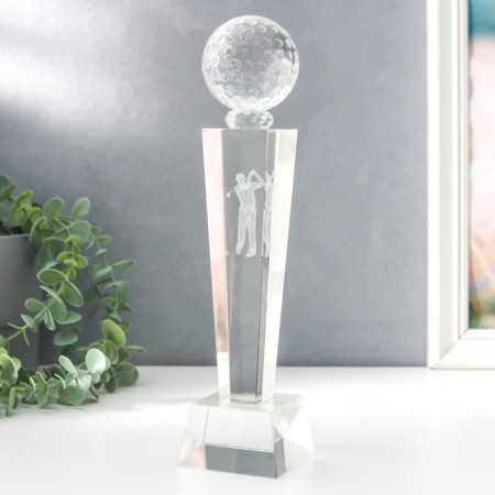 Souvenir Glass "Award Cup - Golf" 25x6.5x6.5 cm-4