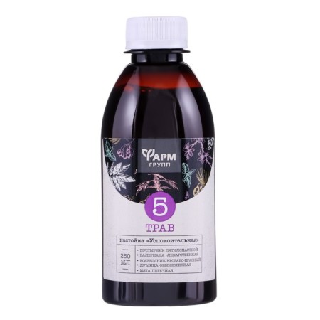 Tincture "5 herbs. Sedative ", 250 ml-1