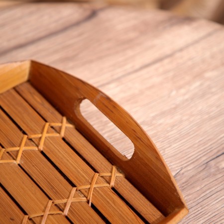 Bamboo tray 32x22x4 cm-2