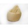 Mear-pear chair, size 90x70 cm, yellow color, velor