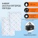 A set of cold batteries, gel, 2 pcs 500 ml, 14.5 x 22 x 2.5 cm