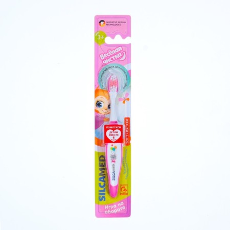 Toothbrush Children's Silcamed Fun cleaning, 3+, mix-1