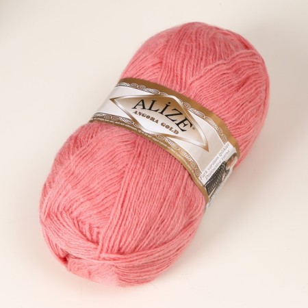 Yarn "Angora Gold" 20% wool, 80% acrylic 550m/100g (144 dark powder)-1