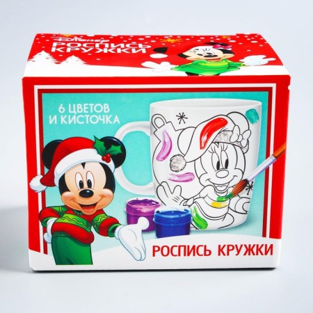 Mug for painting, 250 ml "New Year!", Mickey Mouse and his friends-4
