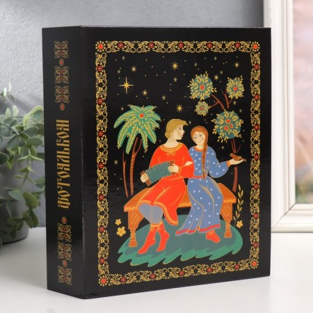 Photo album for 200 photos 10x15 cm, plastic. sheets "russian suvenir" harmonic
