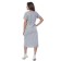 Female dress, size 54, gray-melange color