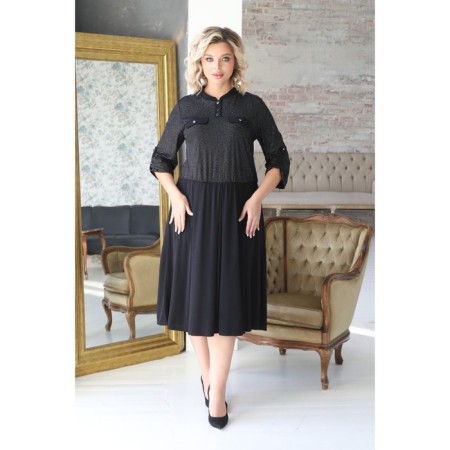 Female dress, size 52, black color