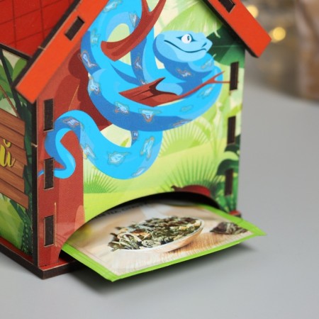 New Year's tea house "Snake. Compose dreams" 10.5x9.5x12 cm-3