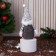 Soft toy "Santa Claus in a suit with a strap" 15x39 cm, white-gray