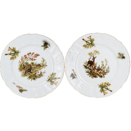 Dining Service 6/25 BERNADOTTE, Decor "Hunting Stories", 25 items-7