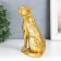 Souvenir Polystone "African cheetah" gold 14.5x6.3x10 cm