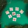 Stickers in the roll "Wooden Style", 500 pcs, 2.5 x 2.5 cm