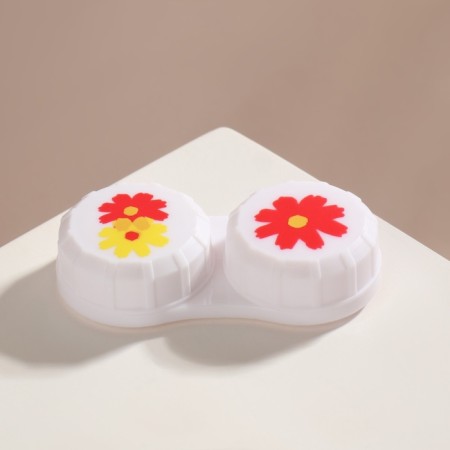 Container for contact lenses "flowers", packing 20 pieces, color mix-1