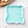 Silicone form “Your smile is priceless”, 8.5 × 8.3 × 1 cm, the color is turquoise