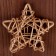 Decor for creativity from the vine "Star" set of 4 pcs., Size 1 pc. - 6.5 cm, color gold