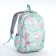 School backpack from textiles 2 of the lightning department, 4 pockets, green color