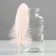 A set of goose feathers 13-18 cm, 20 pcs, pink