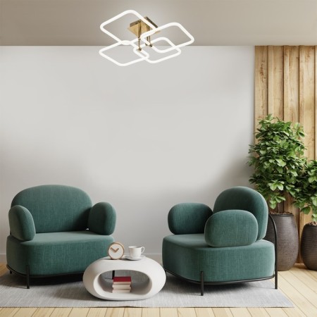 Ceiling light ESCADA, 10279/4LED. 1x132W, LED, 7870LM, 4200K, 670x670x200 mm, bronze color-1