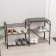 Shoes for shoes with a “double” seat, 3 shelves, copper antique color