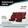 Auto-Cherkhly for Lada Kalina, 2004-2013, add. side. support, jacquard black/red