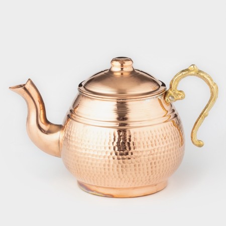 A set of copper teapots, 1.5 l/800 ml, brass pen, chasing, 1 variety-2