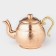 A set of copper teapots, 1.5 l/800 ml, brass pen, chasing, 1 variety