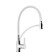 ACCOONA A4890G-3 kitchen mixer, single-leaf, silicone spout, brass, white, chrome
