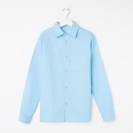 Shirt for a boy, blue color, height 134 cm