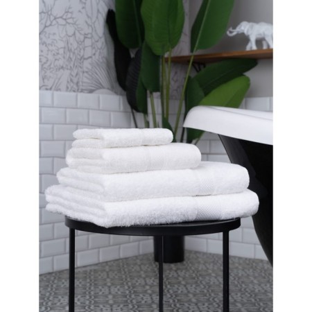 Arya Home Miranda Soft towel, size 30x50 cm, white color-2