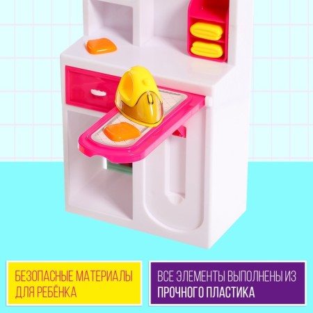 A set of furniture for the puppet "Bathroom", a sink, a dressing room-2