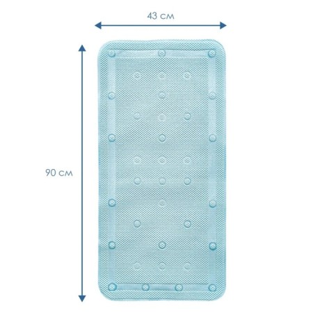 Bathroom mat with suction cups, 43 × 90 cm, color mix-3