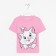 Disney T-shirt "Marie", height 110-116 (32), pink