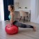 Fitball ONLYTOP, D = 65 cm, 900 g, anti -wings, red color red