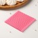 Mold "Texture", silicone, 9.3 × 9.3 × 0.6 cm, pink color