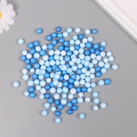 Decor for creativity Foam "Assorted balls" Blue set 10 grams