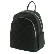 Women's backpack, textiles, black 20x12x27 cm