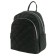 Women's backpack, textiles, black 20x12x27 cm