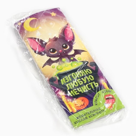 Halloween acid chewing candy "Bat", 10 g.-3