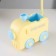 Table lamp "steam locomotive" LED 1.5W USB AKB yellow-blue 11.5x34 cm Risalux