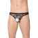 Men's panties Softline collection, lace, black color, size XL