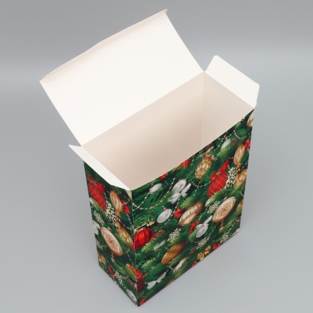 Folding box "Happy New Year", Christmas toys, 22 x 30 x 10 cm, new year-3