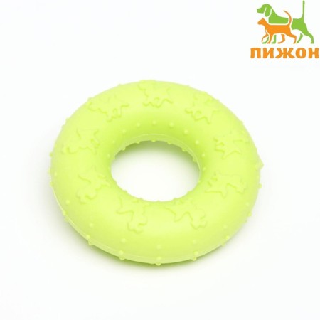 Chewing toy "Donut", 7 cm, yellow