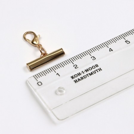 Counter for a bead bracelet (pair) 20mm, with a chain extension cord, color gold-3