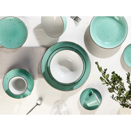 Porcelain Porcelain Dots Menta, 500 ml, D = 20 cm, turquoise color-4