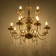 Chandelier "Maldiva" 8+4he14 40W gold 62x62x54-104cm Bayerlux