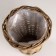 Kashpo wicker, d25xh20cm, gray, rattan