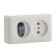 A plug for electric sockets (set 6 pcs), the color is gray
