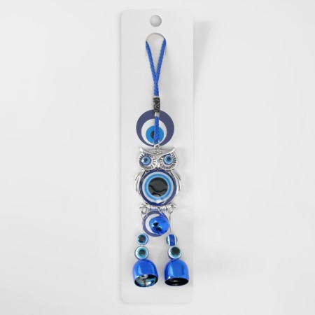 Suspension from the evil eye "Filin with bells" 4x23 cm-4